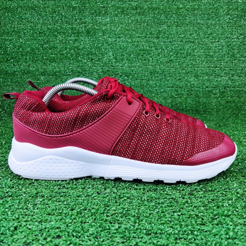 Mountain Ridge Sneakers Mens 11 Burgundy Red Mesh Athletic Running Walking Shoes